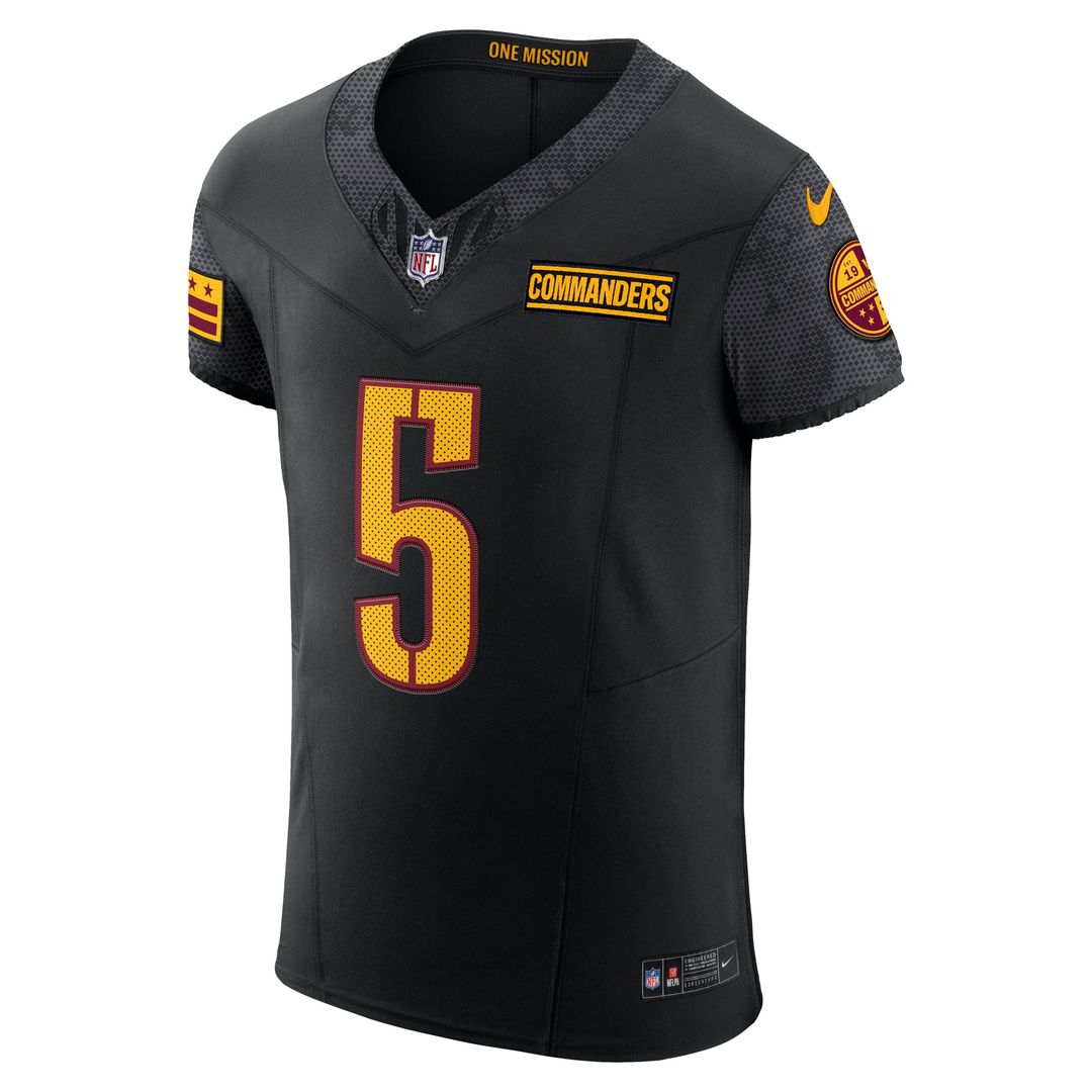 Washington Commanders Jayden Daniels Burgundy Team Vapor F.U.S.E. Elite Jersey