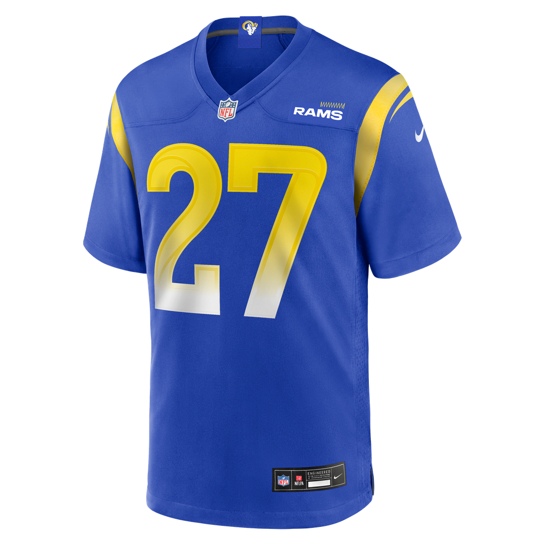 Los Angeles Rams Jarquez Hunter Royal Team Game Jersey