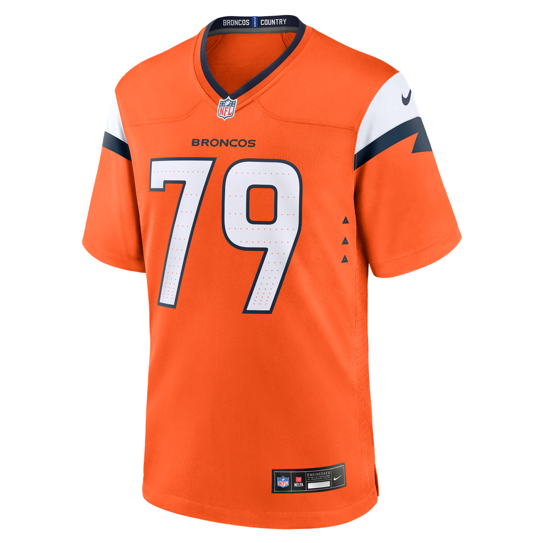 Denver Broncos Matt Peart Orange Team Game Jersey