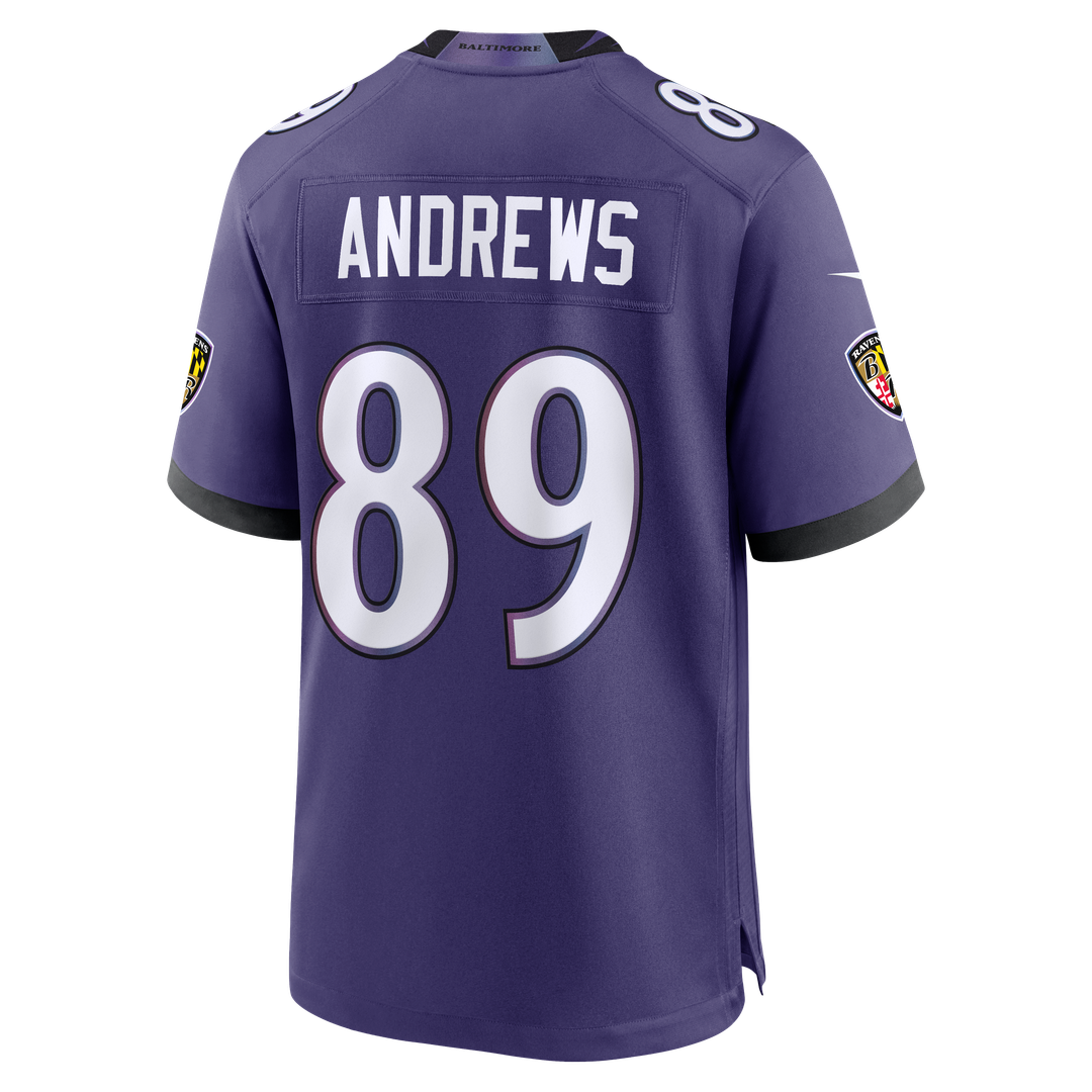 Baltimore Ravens Mark Andrews Purple Team Game Jersey