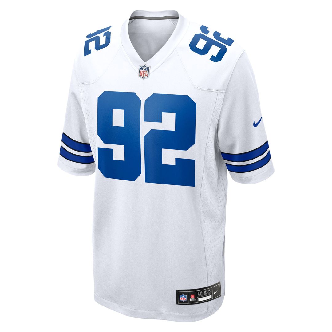 Dallas Cowboys Quinnen Williams White Game Jersey