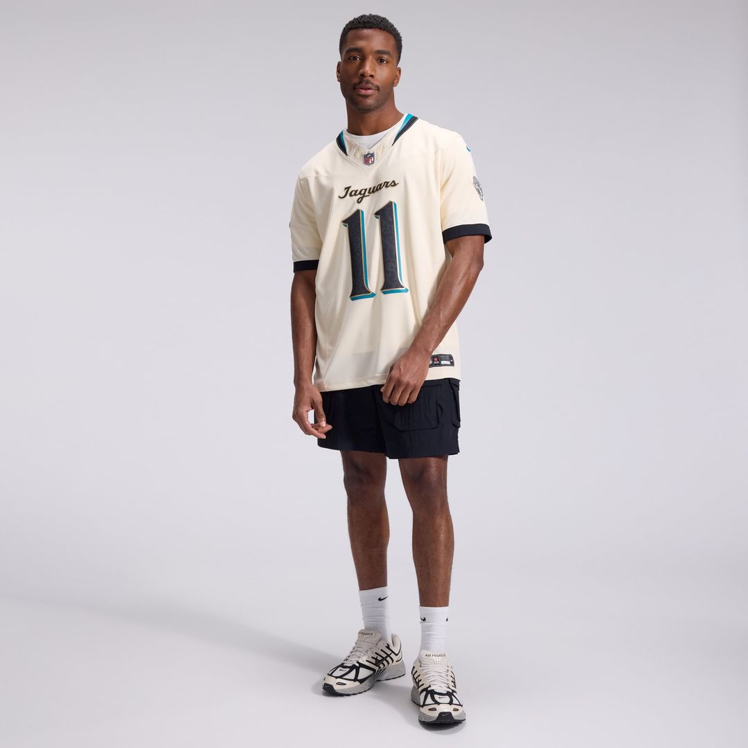 Jacksonville Jaguars Parker Washington Natural 2026 Rivalries Collection Stitched Limited Jersey