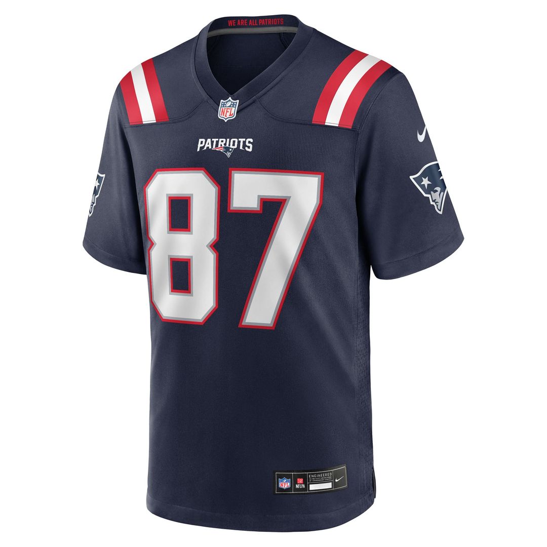 New England Patriots Rob Gronkowski Navy Team Retired Player Game Jersey