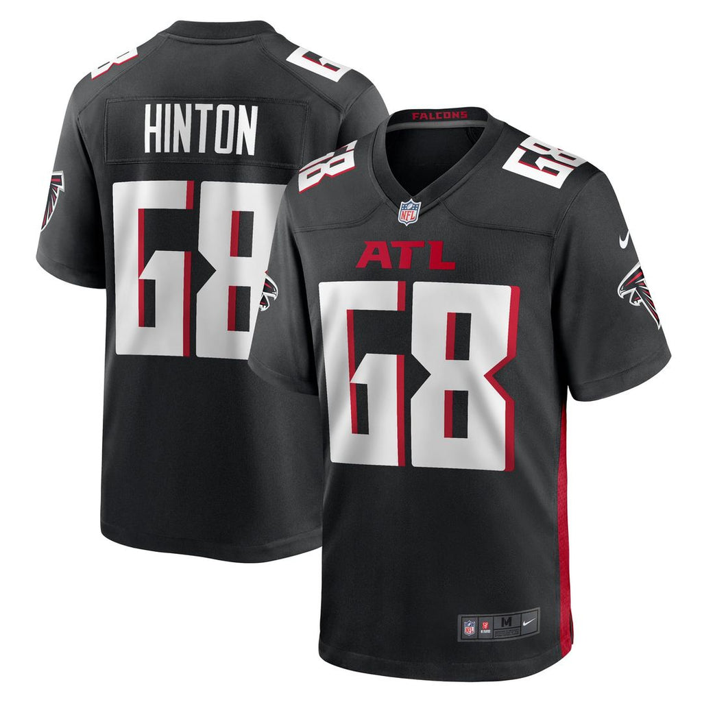 Atlanta Falcons Kyle Hinton Black Team Game Jersey