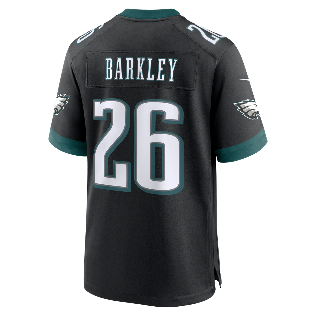 Philadelphia Eagles Saquon Barkley Midnight Green Team Game Jersey