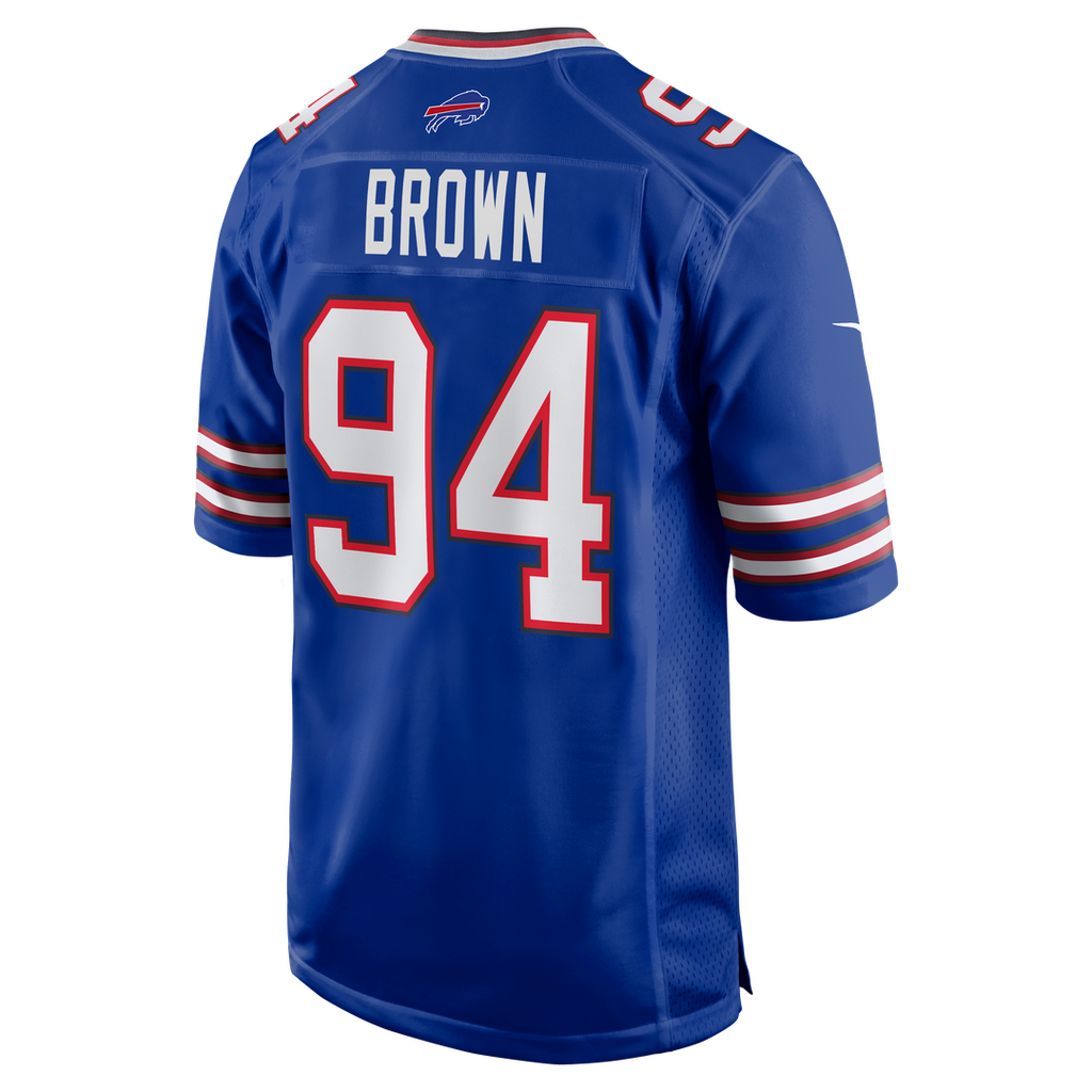 Buffalo Bills Andrew Brown Royal Game Jersey