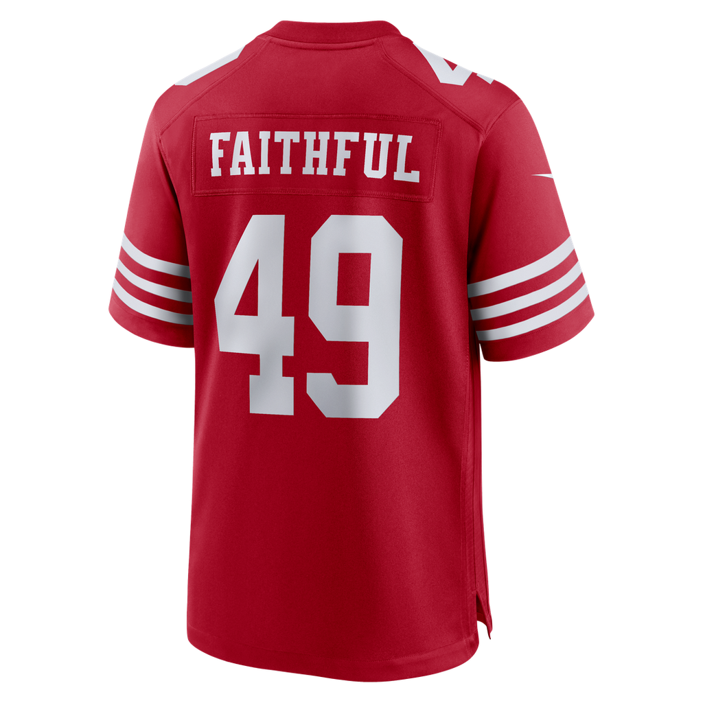 San Francisco 49ers The Faithful White 80th Anniversary Game Jersey
