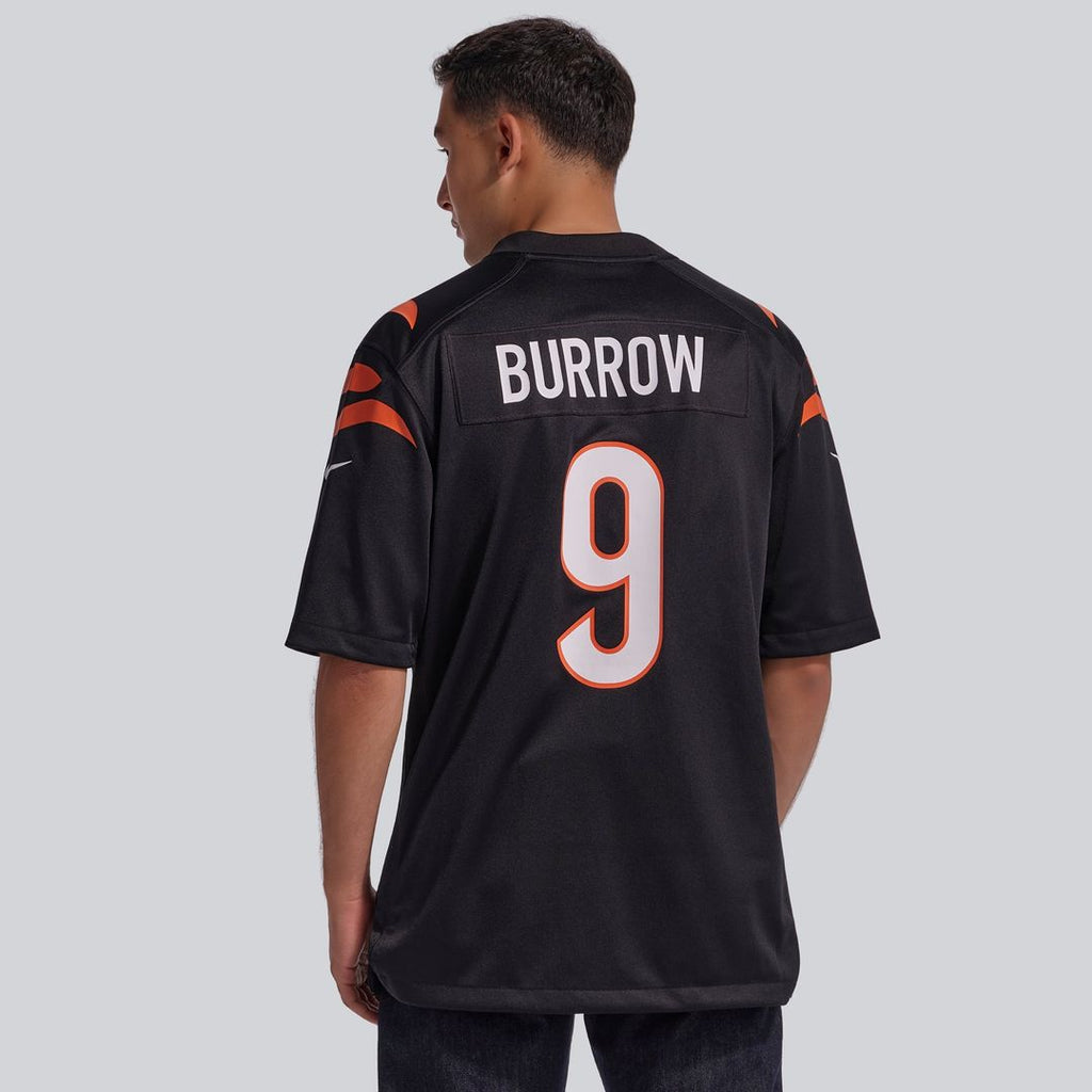 Cincinnati Bengals Joe Burrow Orange Alternate Game Jersey