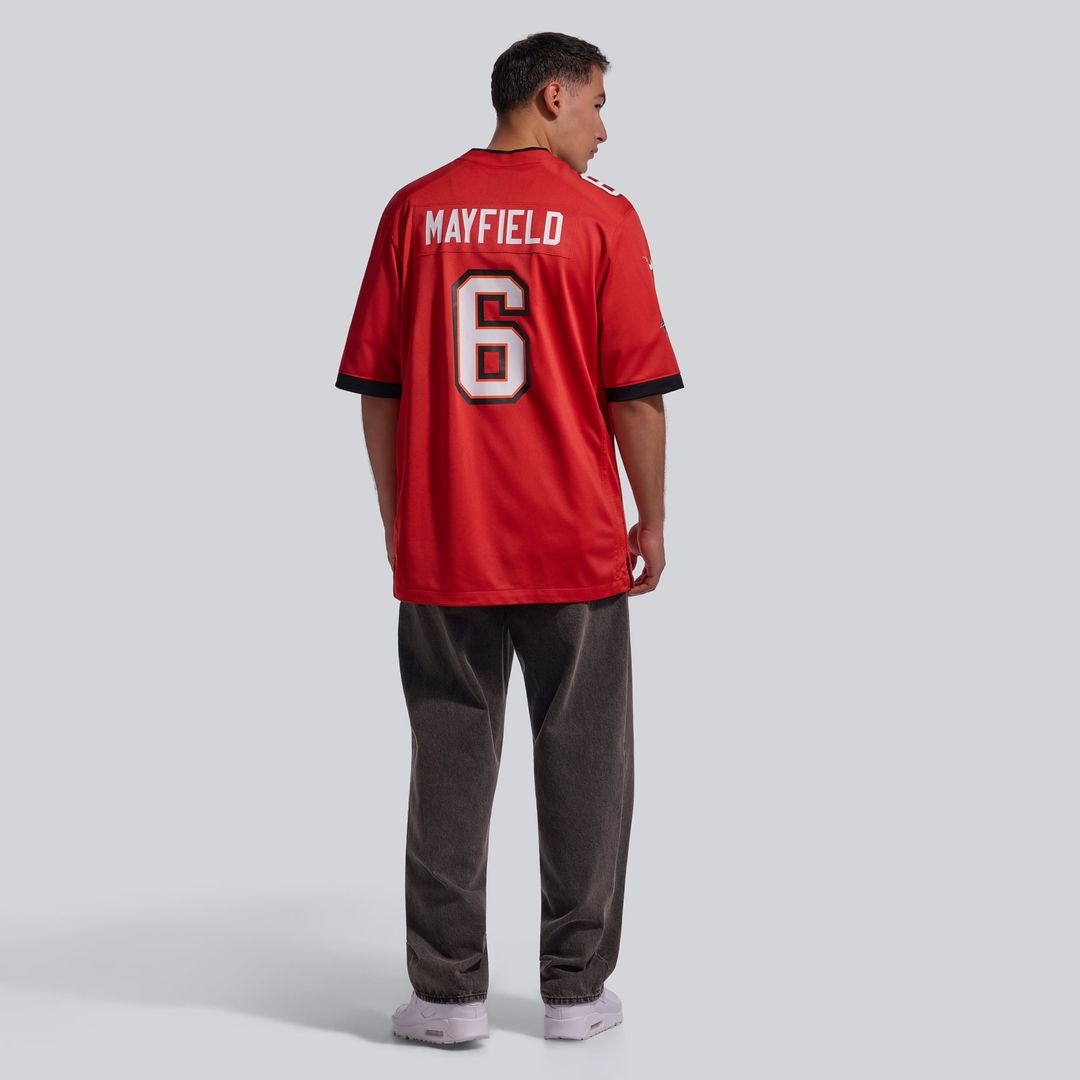 Tampa Bay Buccaneers Baker Mayfield Pewter Alternate Game Player Jersey