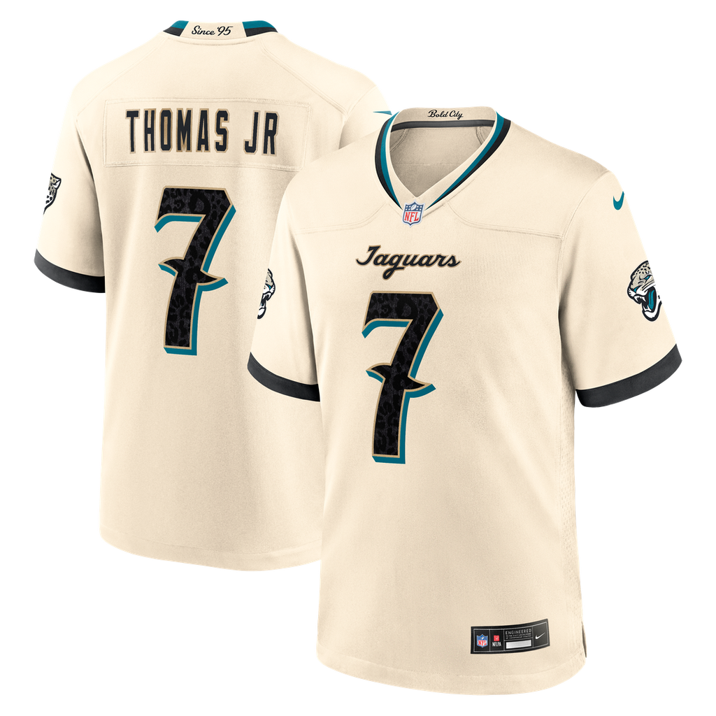 Jacksonville Jaguars Brian Thomas Jr. Natural 2026 Rivalries Collection Game Jersey