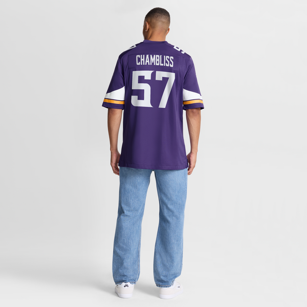 Minnesota Vikings Chaz Chambliss Purple Team Game Jersey