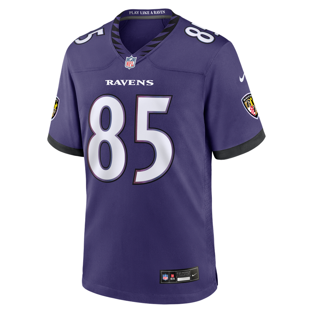 Baltimore Ravens Josh Cuevas Purple Team Game Jersey
