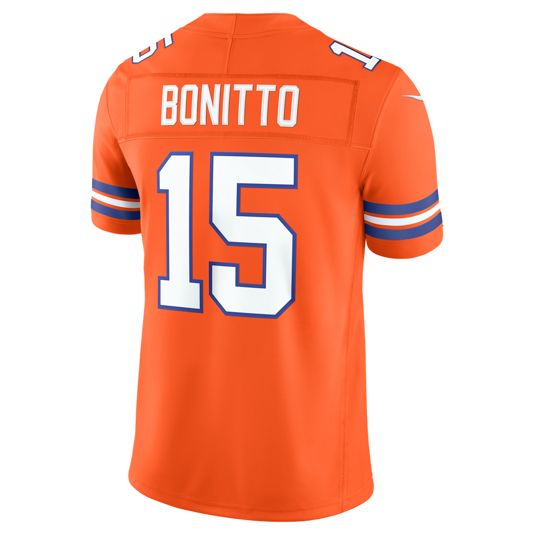 Denver Broncos Nik Bonitto Orange Alternate Mile High Collection 1977 Throwback Vapor F.U.S.E. Stitched Limited Jersey