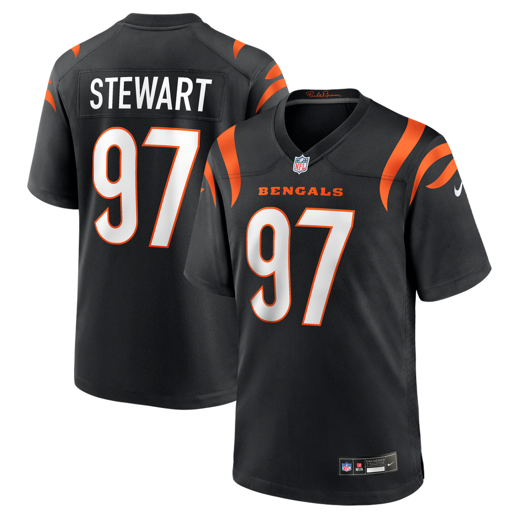 Cincinnati Bengals Shemar Stewart Black Team Game Jersey