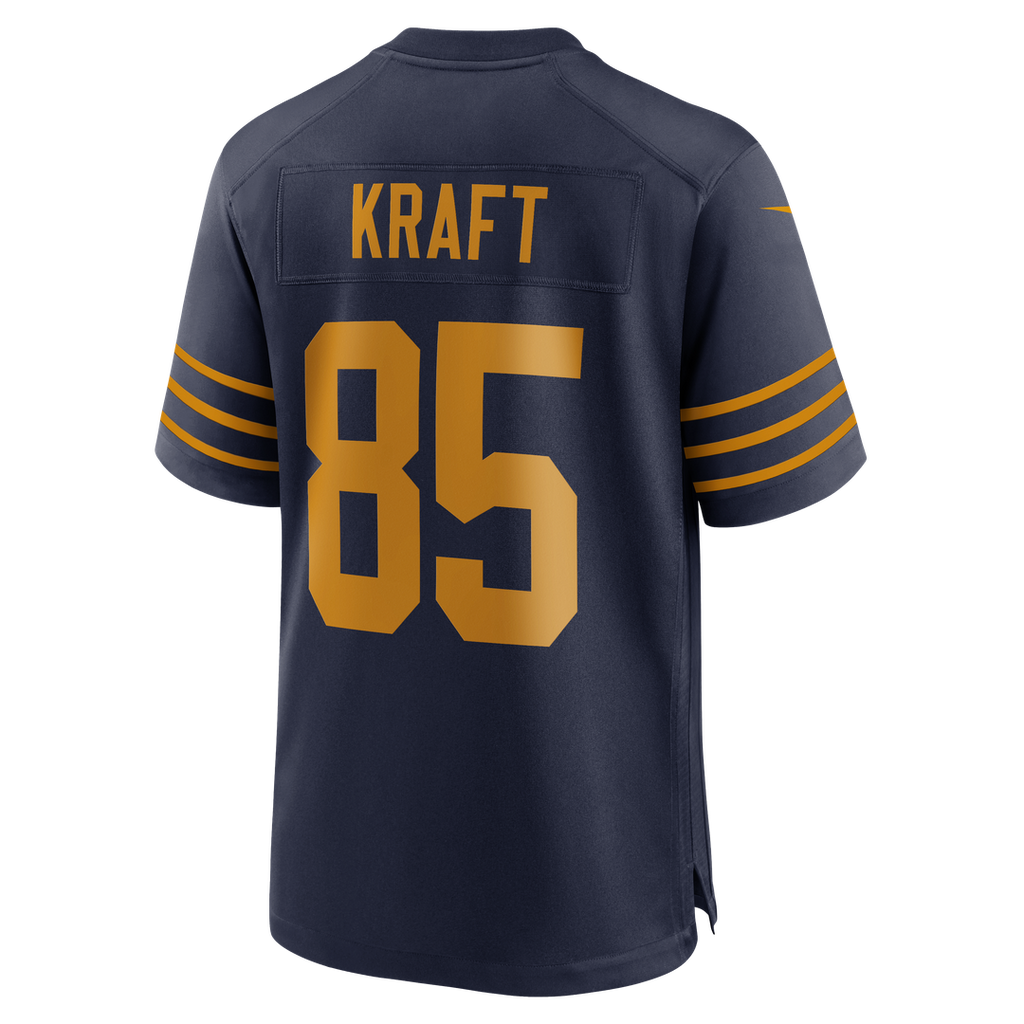 Green Bay Packers Tucker Kraft Navy Alternate Game Jersey
