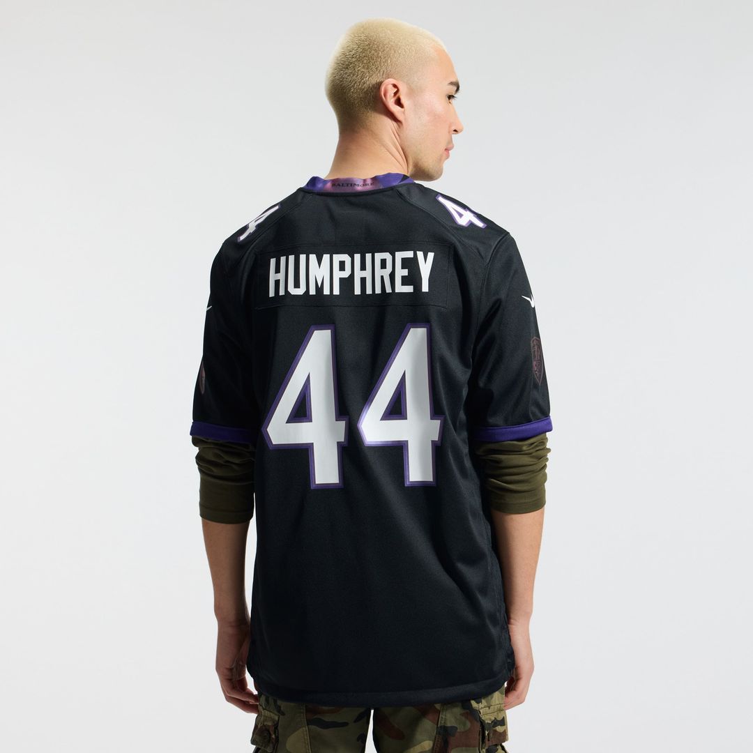 Baltimore Ravens Marlon Humphrey Black Alternate Game Jersey