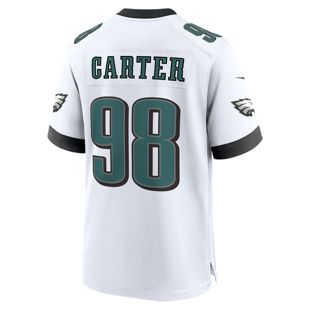 Philadelphia Eagles Jalen Carter Midnight Green Team Game Jersey