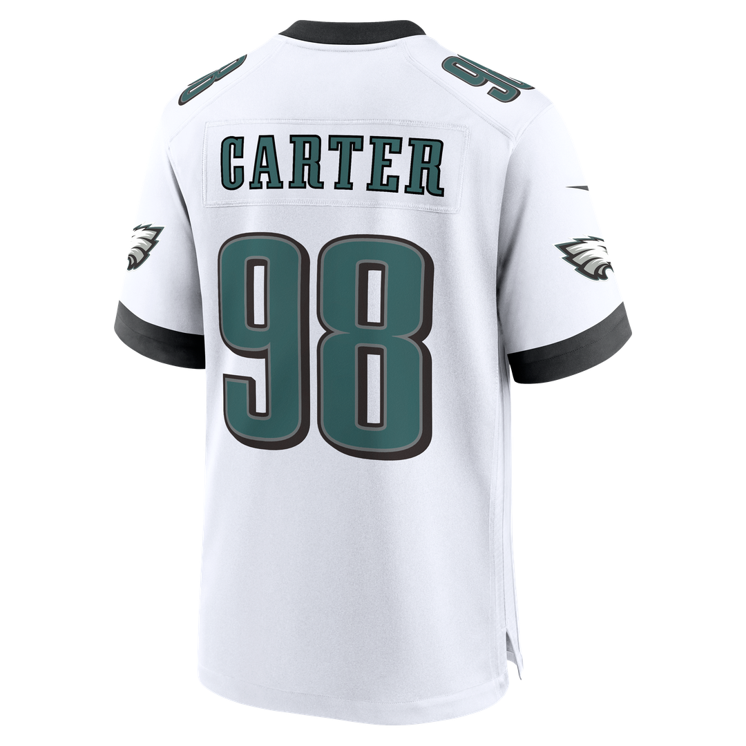 Philadelphia Eagles Jalen Carter Midnight Green Team Game Jersey