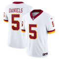 Washington Commanders Jayden Daniels White Vapor F.U.S.E. Stitched Limited Jersey