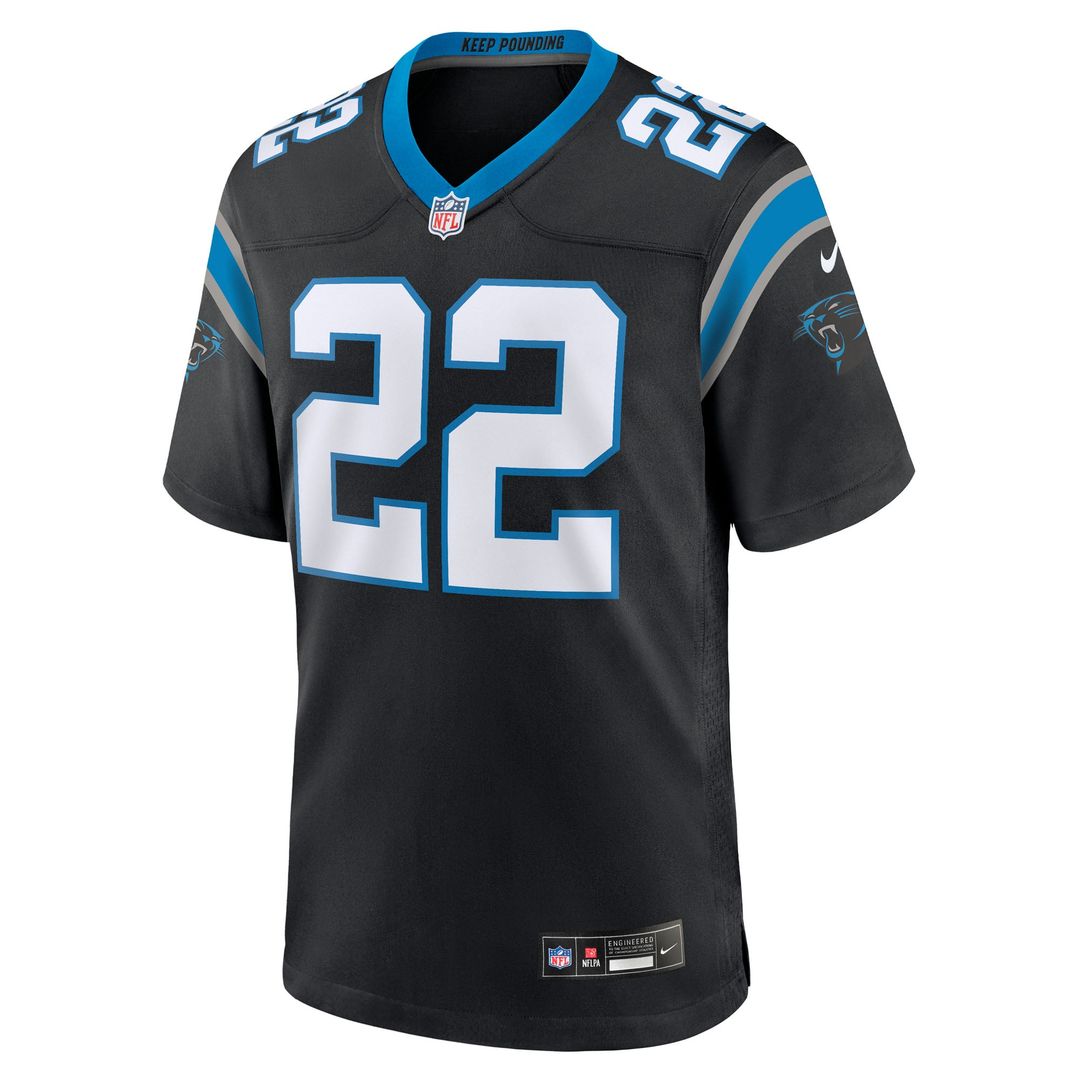 Carolina Panthers Lathan Ransom Black Team Game Jersey