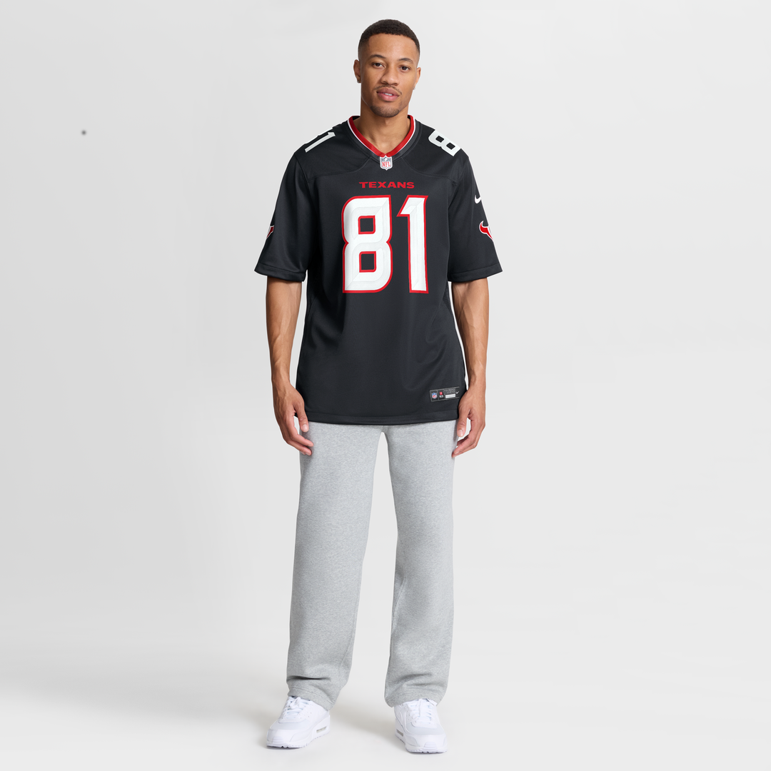 Houston Texans Jayden Higgins Navy Game Jersey