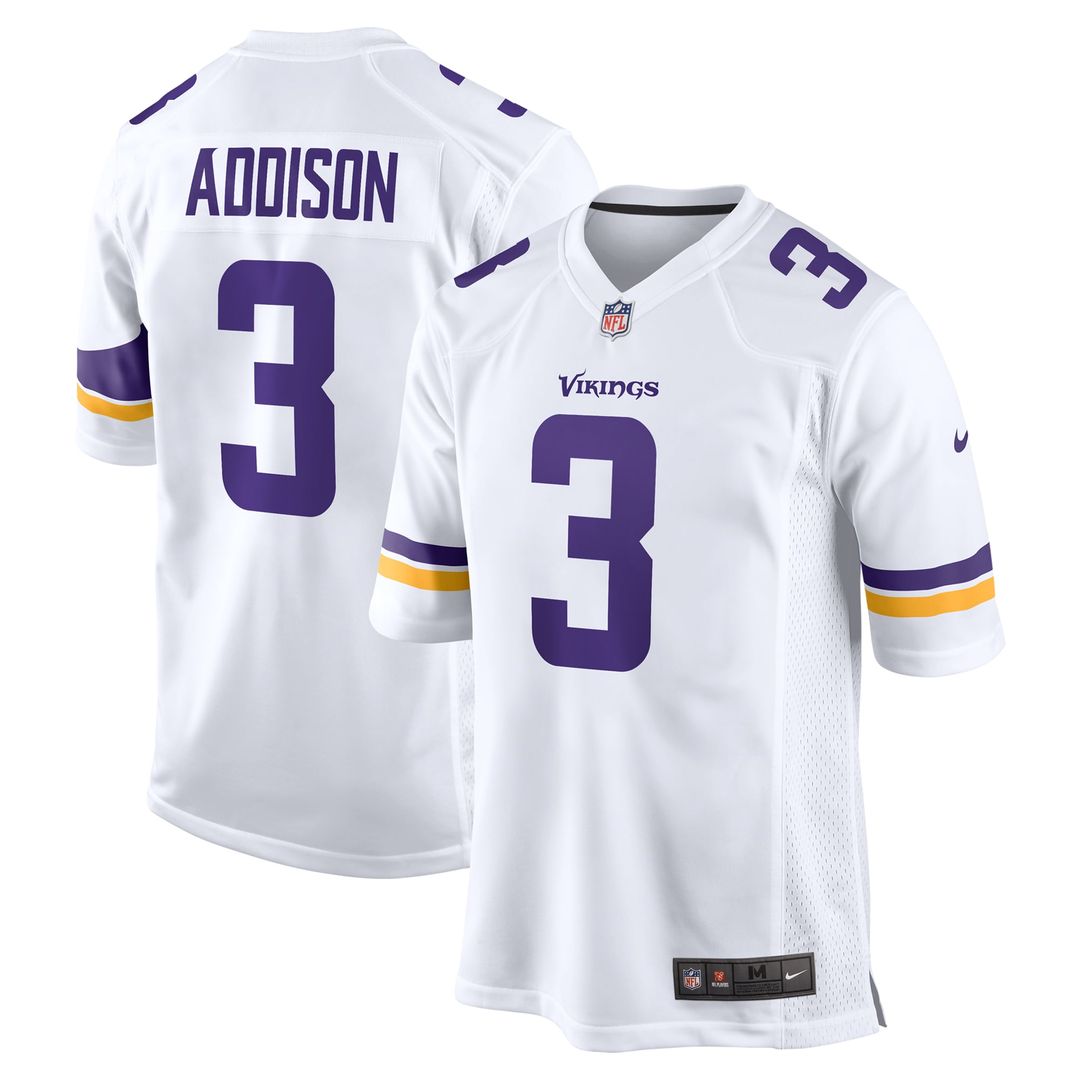 Minnesota Vikings Jordan Addison Purple Alternate Game Jersey