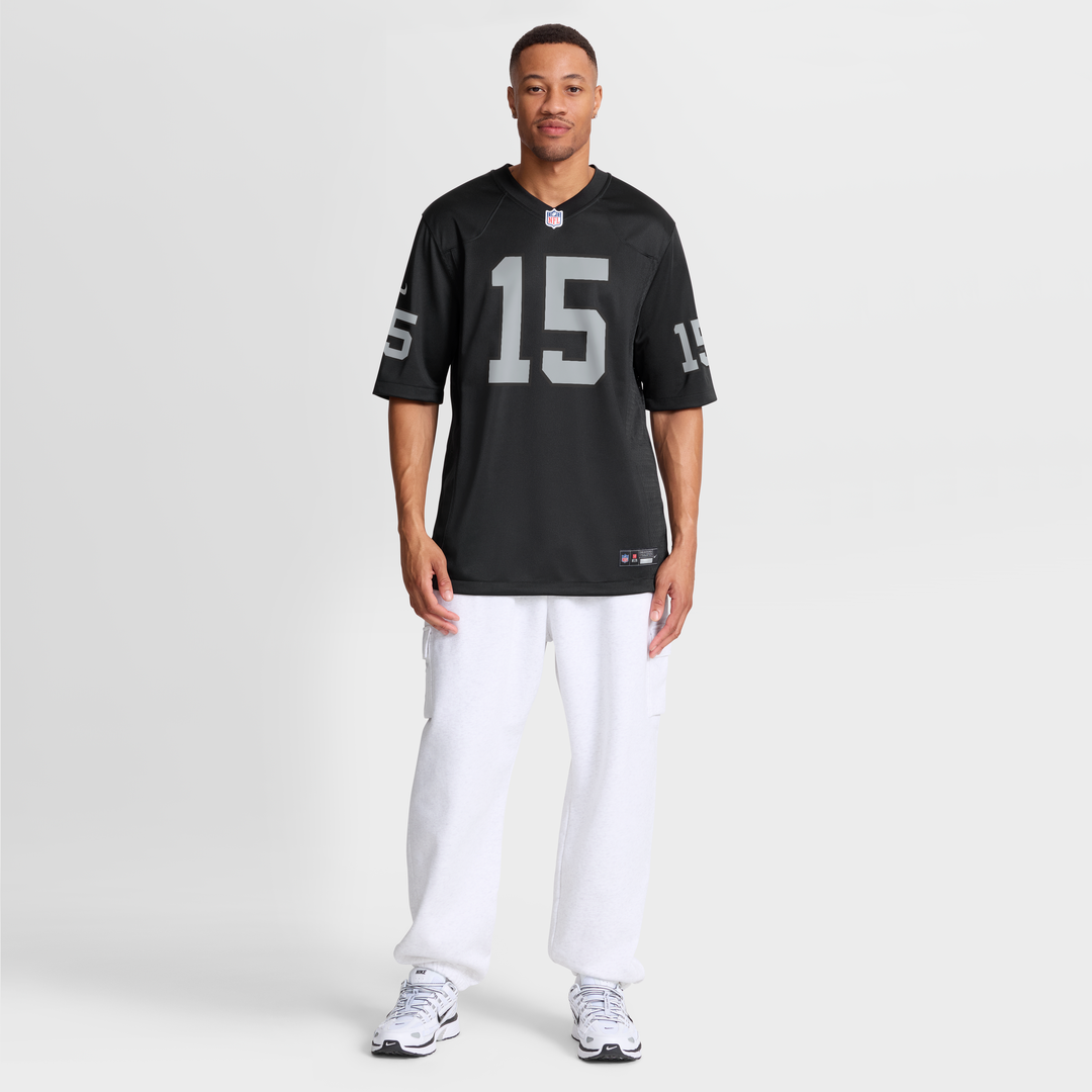 Las Vegas Raiders Fernando Mendoza Black Team Game Jersey