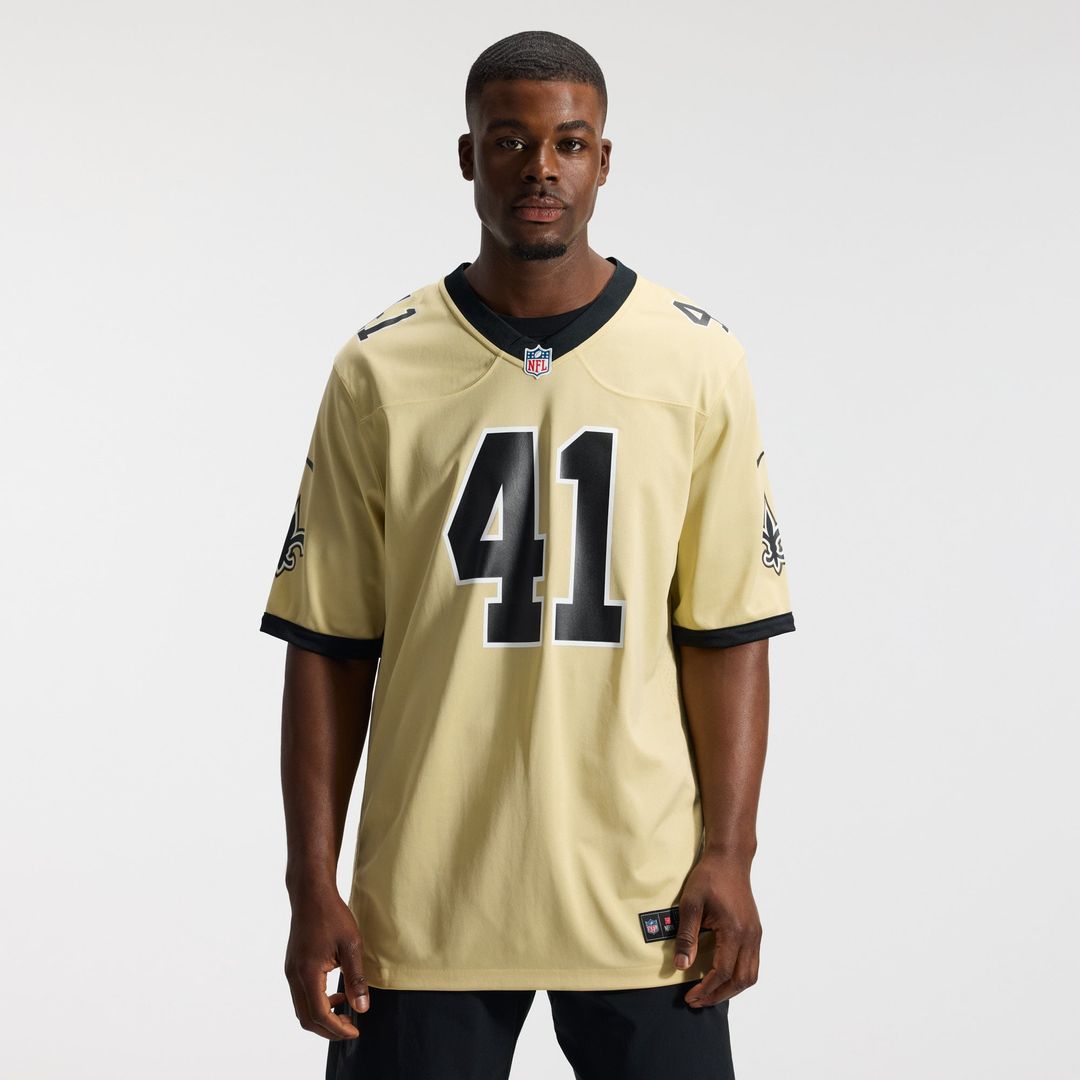 New Orleans Saints Alvin Kamara Gold Gameday Golds Alternate Game Player Jersey