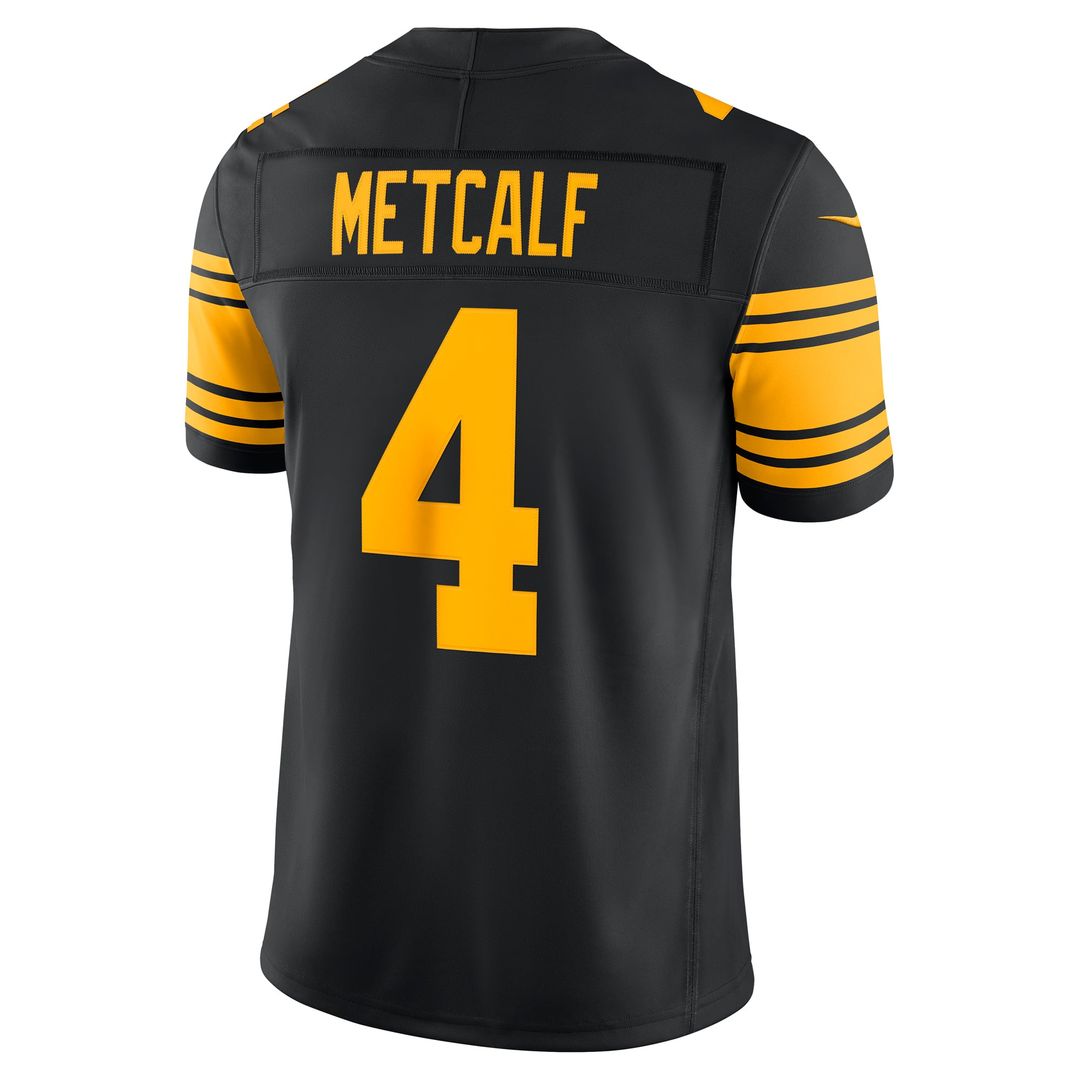 Pittsburgh Steelers DK Metcalf Black Alternate Vapor F.U.S.E. Stitched Limited Jersey