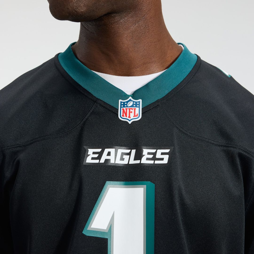 Philadelphia Eagles Jalen Hurts Black Alternate Game Jersey
