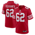 San Francisco 49ers Austen Pleasants Scarlet Team Game Jersey