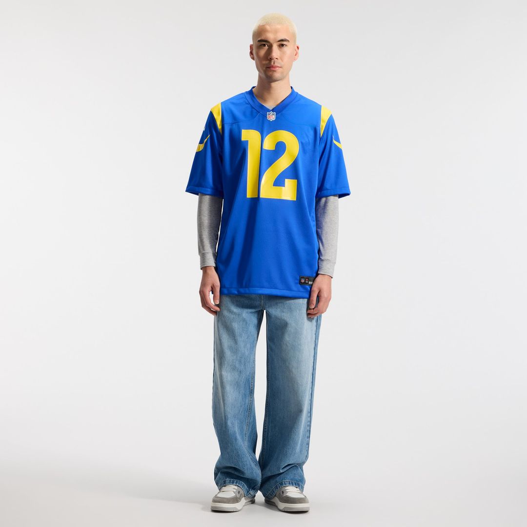 Los Angeles Rams Puka Nacua White White Game Player Jersey