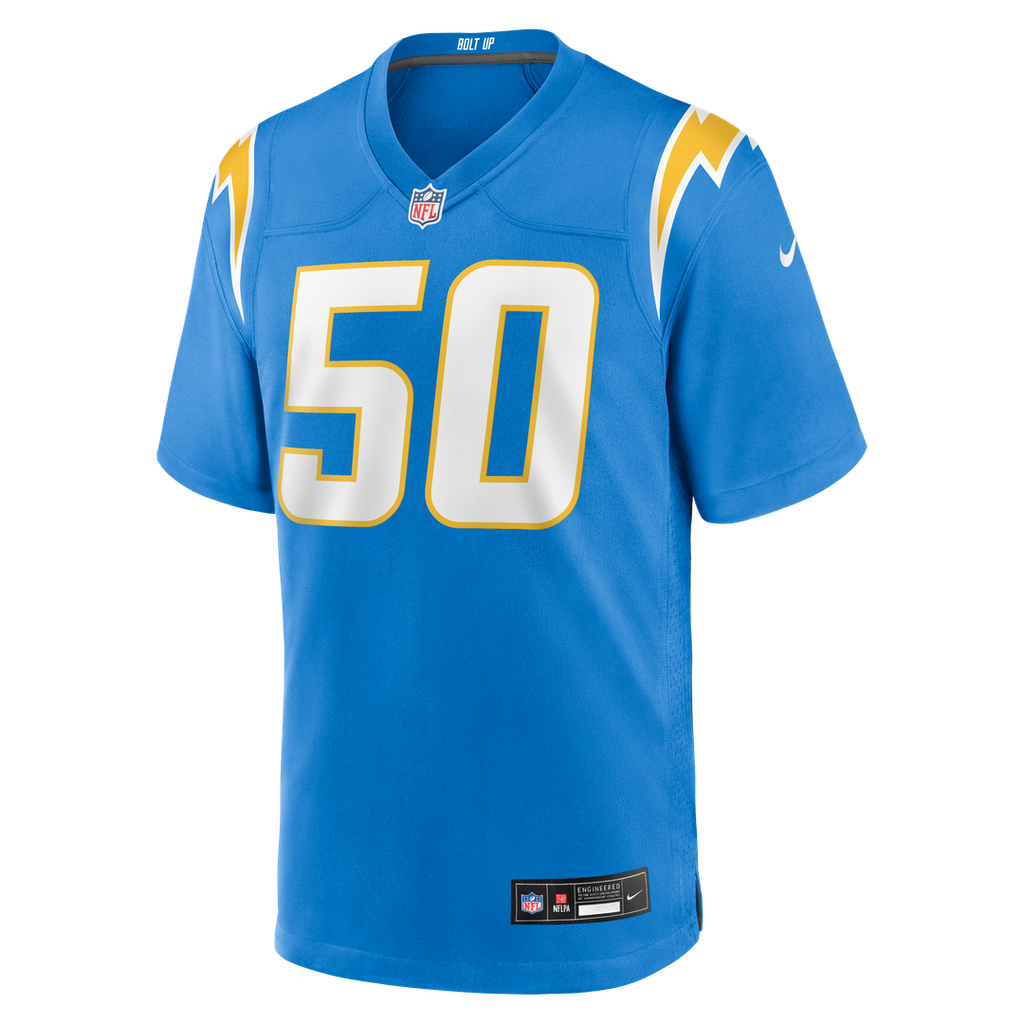 Los Angeles Chargers Caleb Murphy Powder Blue Team Game Jersey