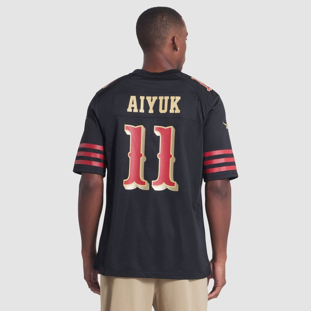 San Francisco 49ers Brandon Aiyuk Black Rivalries Collection Game Jersey