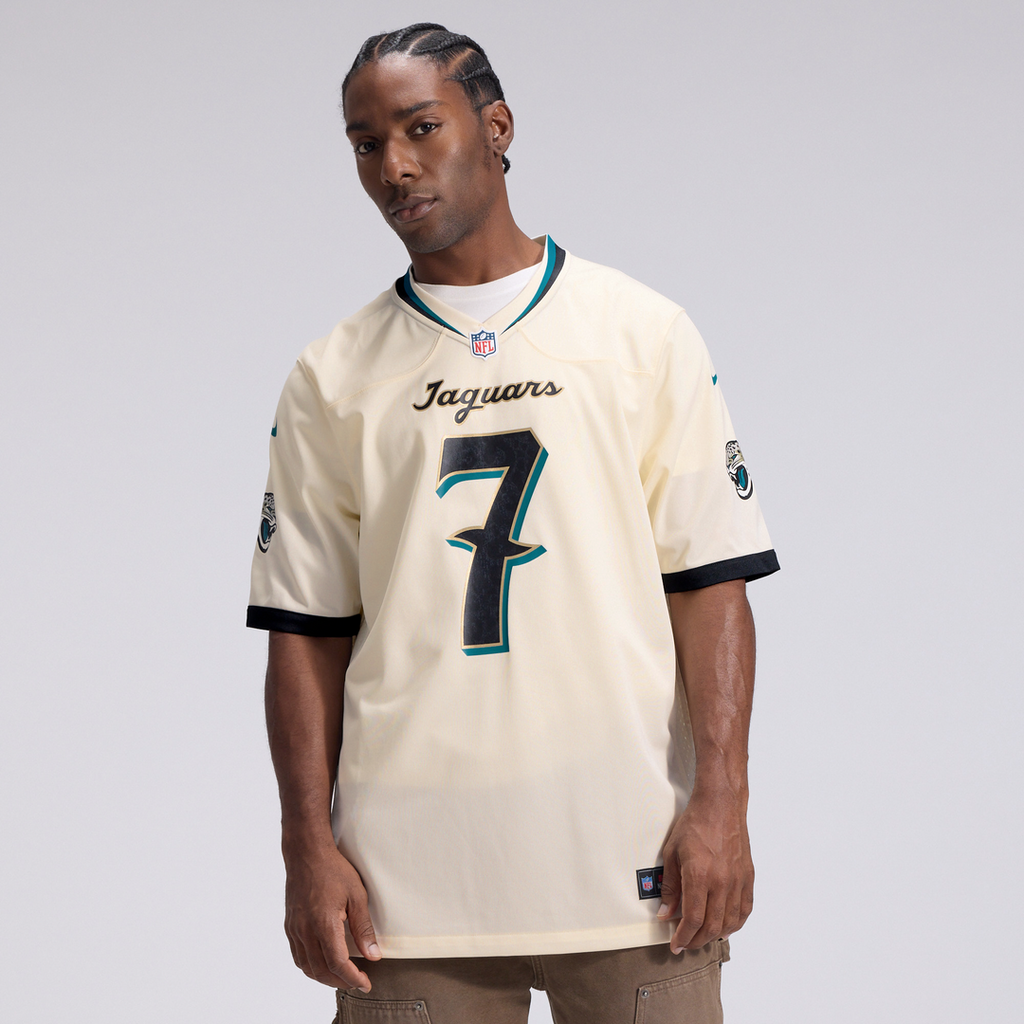 Jacksonville Jaguars Brian Thomas Jr. Natural 2026 Rivalries Collection Game Jersey