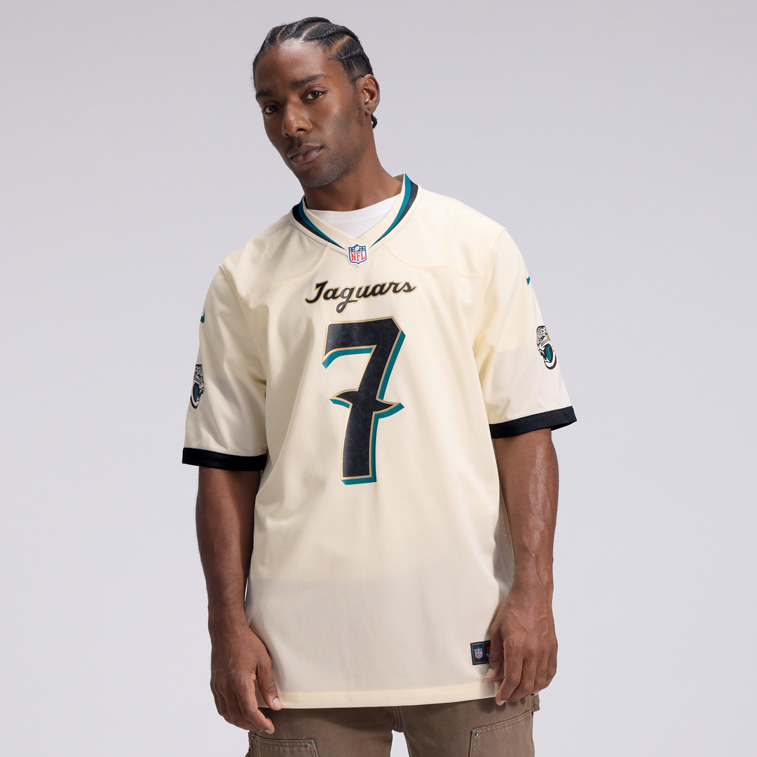Jacksonville Jaguars Brian Thomas Jr. Natural 2026 Rivalries Collection Game Jersey