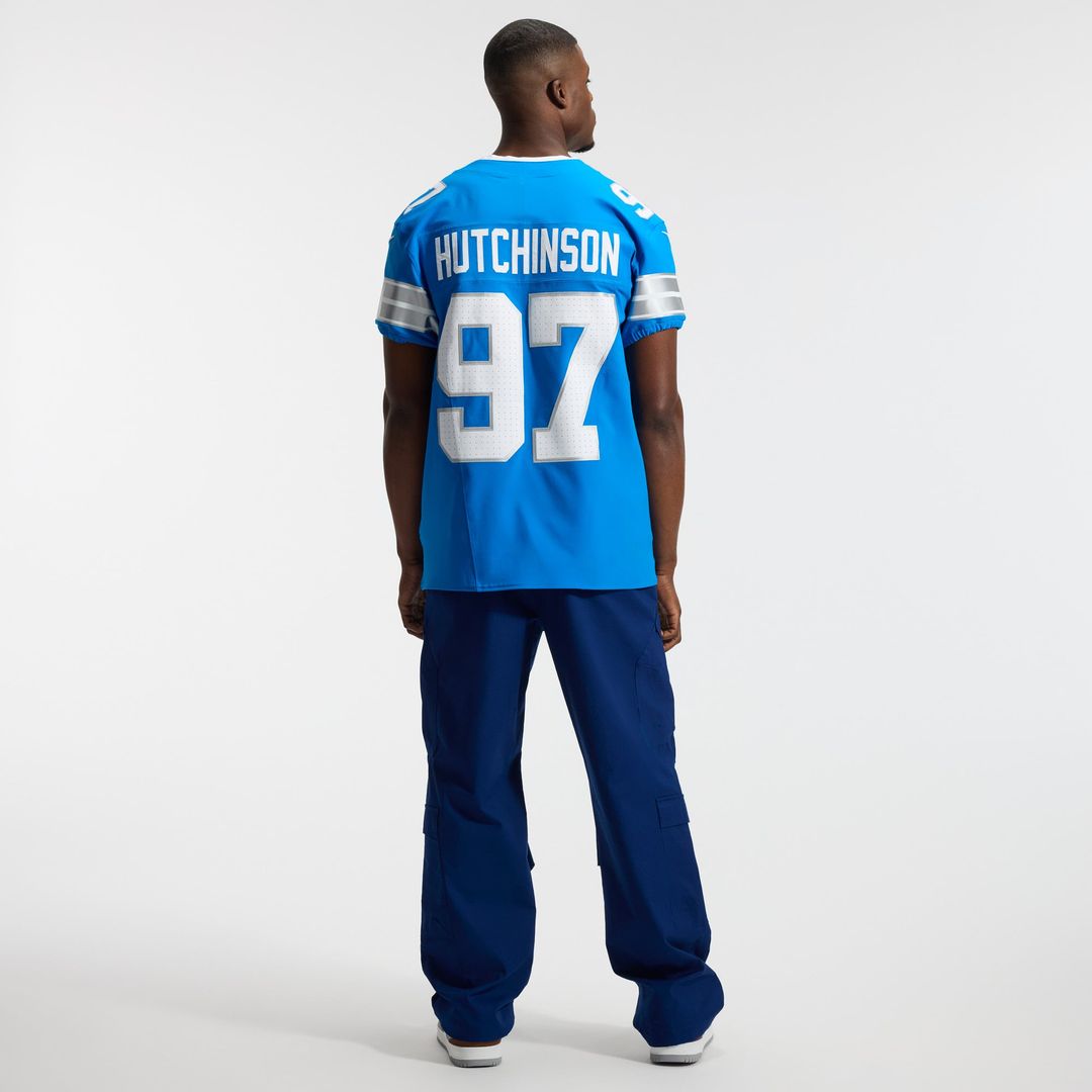Detroit Lions Aidan Hutchinson Blue Alternate Vapor F.U.S.E. Elite Jersey