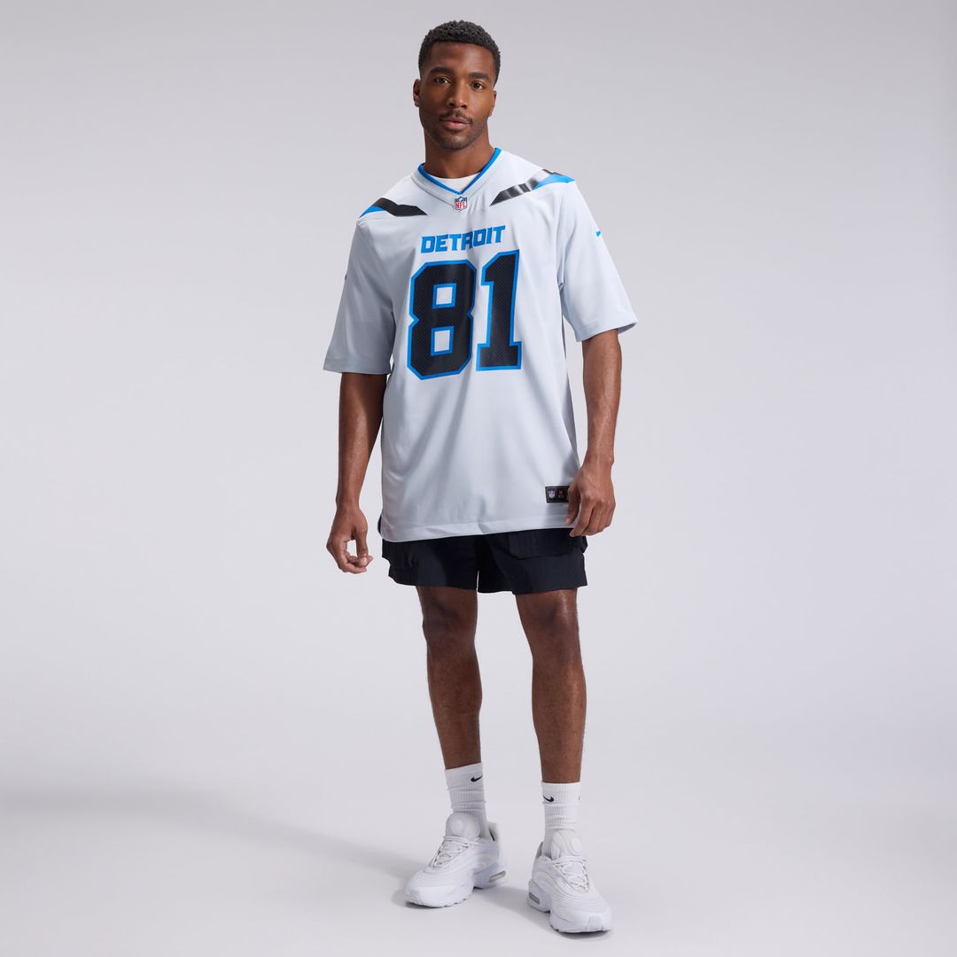 Detroit Lions Calvin Johnson Silver 2026 Rivalries Collection Game Jersey
