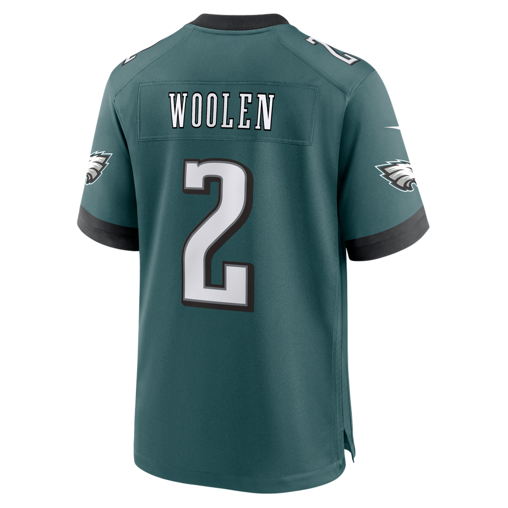 Philadelphia Eagles Tariq Woolen Kelly Green Alternate Game Jersey