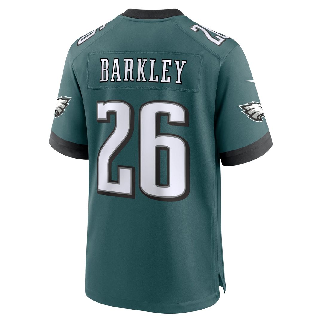 Philadelphia Eagles Saquon Barkley Black Alternate Game Jersey