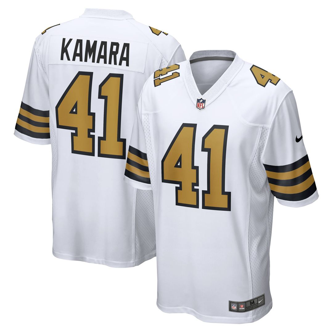 New Orleans Saints Alvin Kamara Gold Gameday Golds Alternate Game Player Jersey