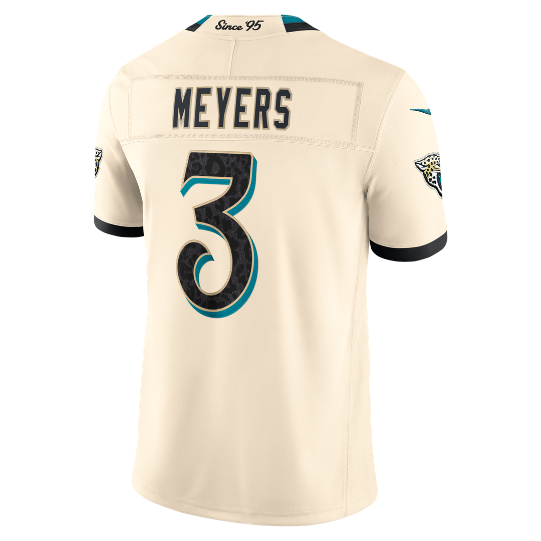 Jacksonville Jaguars Jakobi Meyers Natural 2026 Rivalries Collection Stitched Limited Jersey