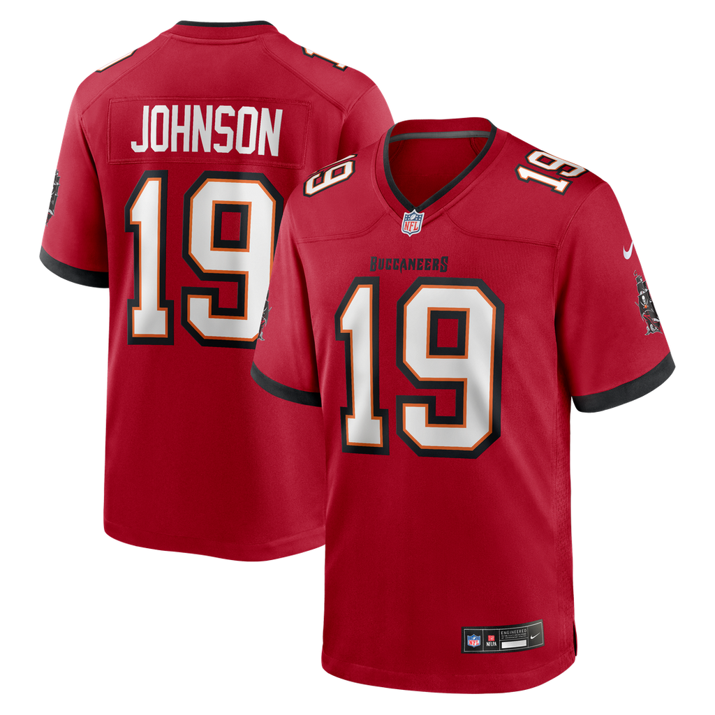 Tampa Bay Buccaneers Keyshawn Johnson Red Game Retired Player Jersey