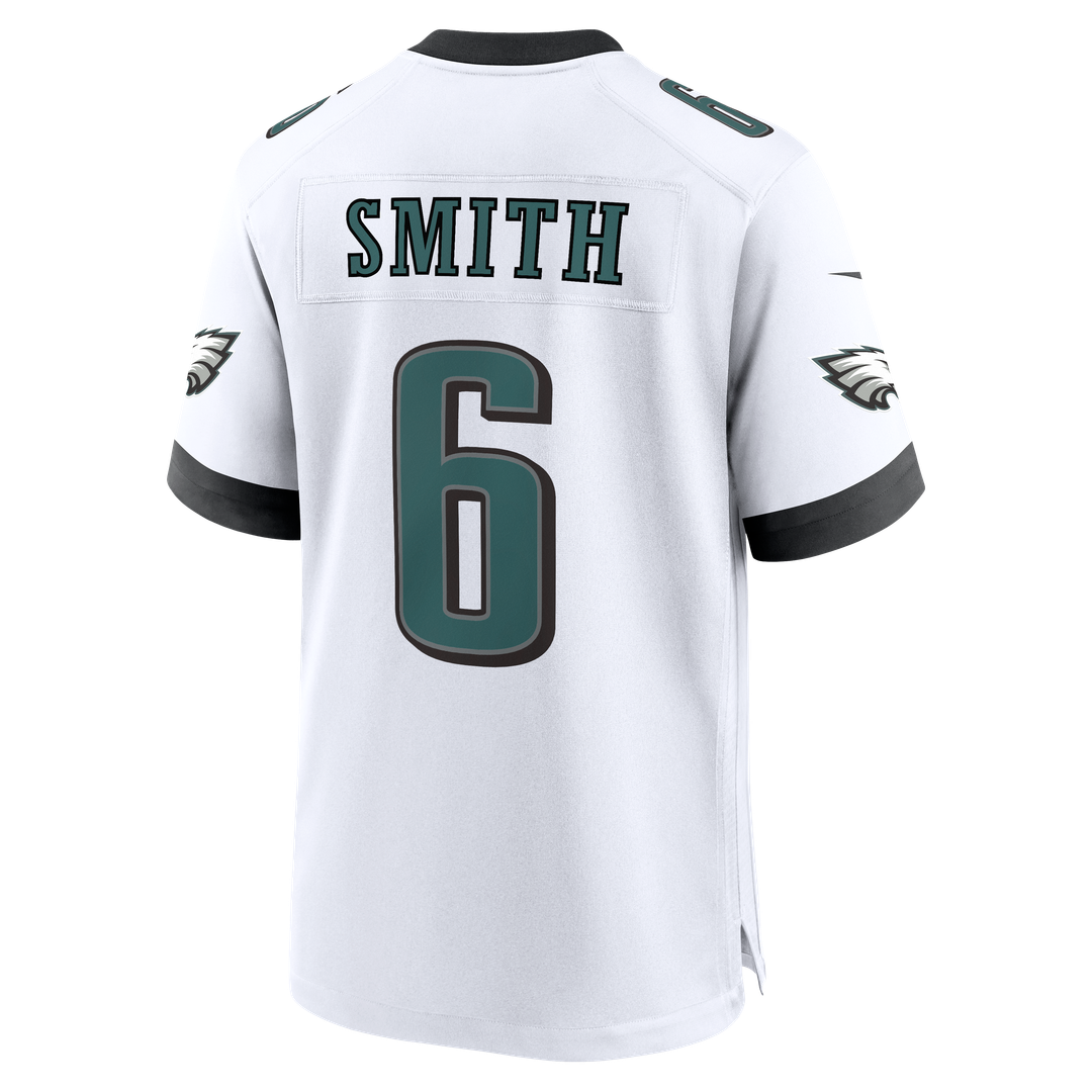 Philadelphia Eagles DeVonta Smith White Game Jersey