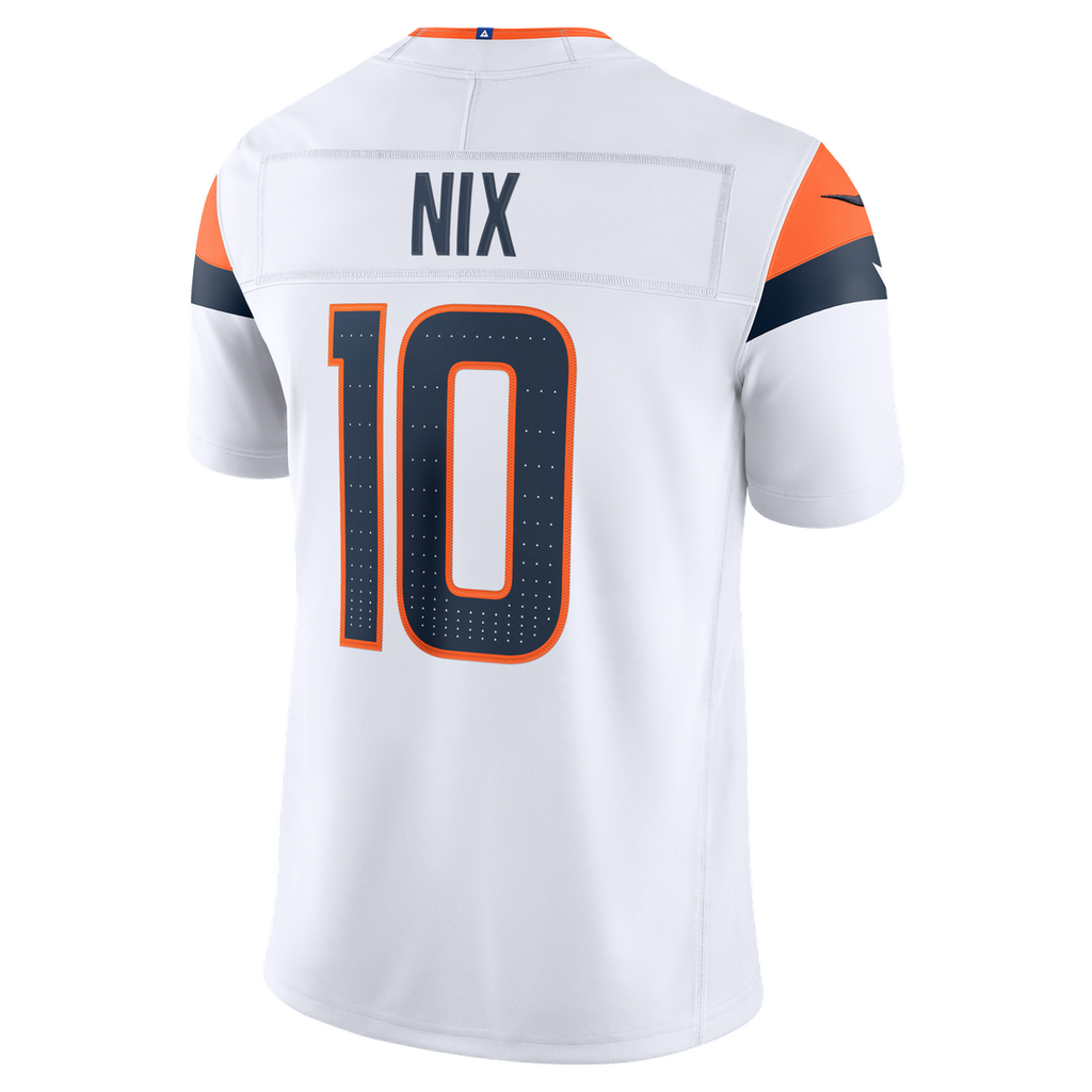 Denver Broncos Bo Nix Orange Alternate Mile High Collection 1977 Throwback Vapor F.U.S.E. Stitched Limited Jersey