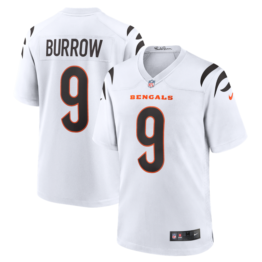 Cincinnati Bengals Joe Burrow White Game Jersey