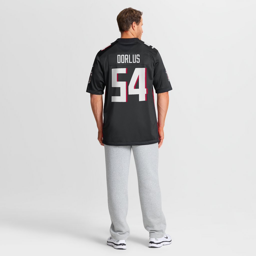 Atlanta Falcons Brandon Dorlus Black Team Game Jersey