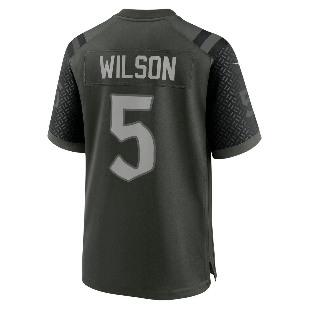 New York Jets Garrett Wilson Green Rivalries Collection Game Jersey