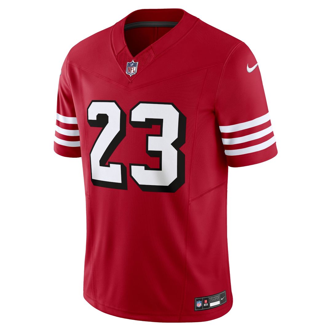 San Francisco 49ers Christian McCaffrey White Vapor F.U.S.E. Limited Jersey