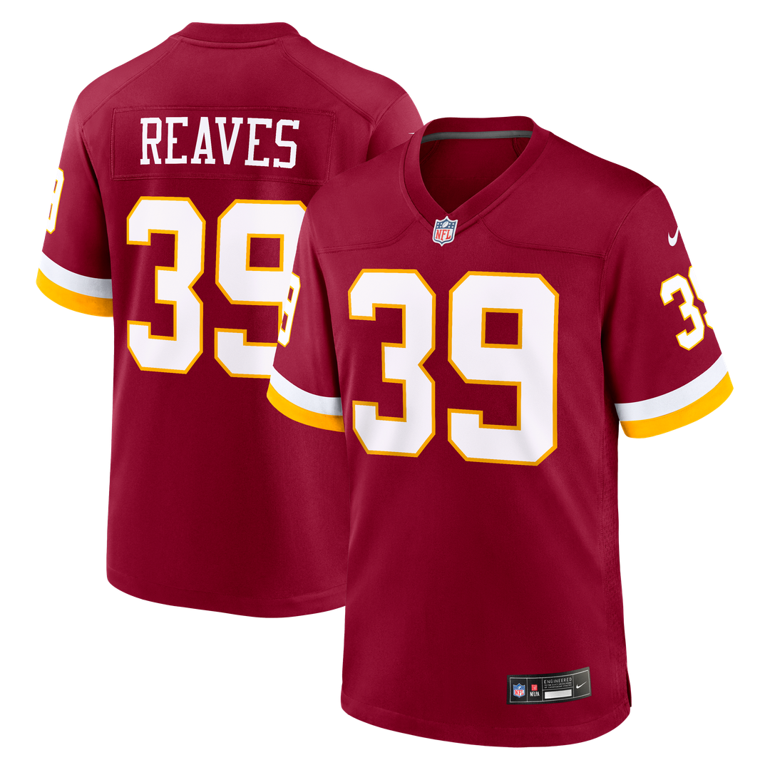 Washington Commanders Jeremy Reaves Black Hail Raiser Alternate Game Jersey